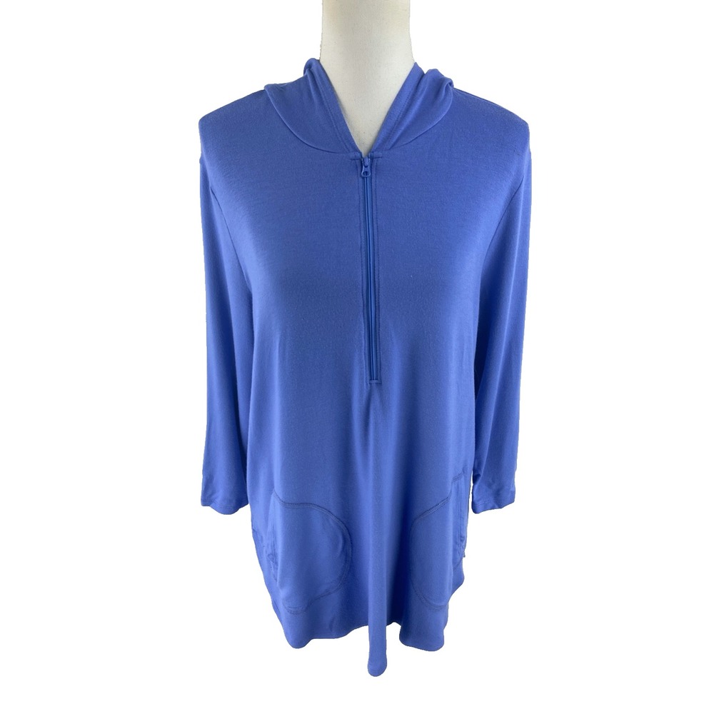 NTCO Nomadic Traders Womens L 1/4 Zip Hoodie Sweatshirt Pockets Jacket